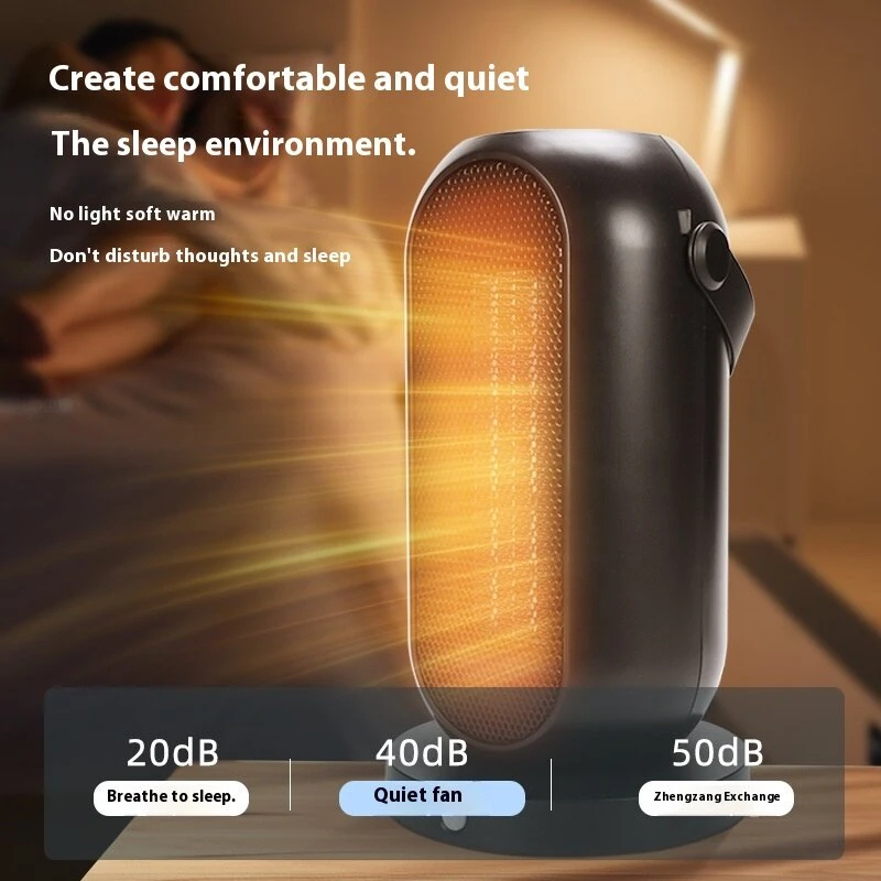 (image for) 1500W PTC Heater Household Shaking Fan Heater Desktop Fan Heater Electric Heater Indoor Heating Bathroom for 15-20m² Area